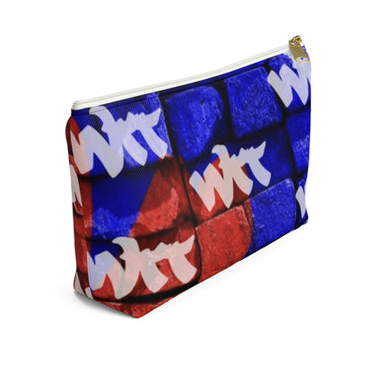 WTT logo Blue/Red Brick Accessory Pouch w T-bottom