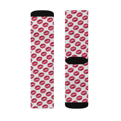Kiss Kiss Wht Socks