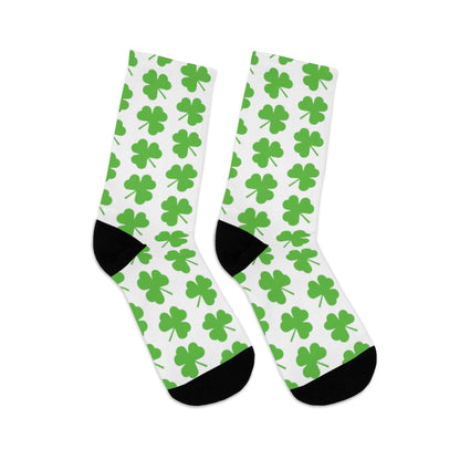 White Shamrock DTG Socks