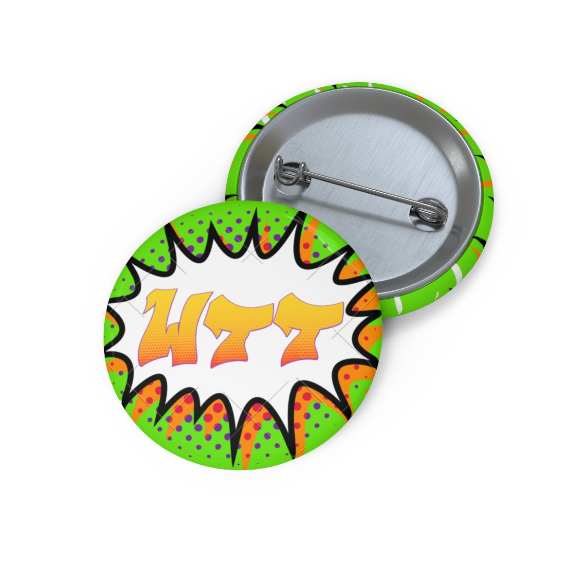 WTT "Pow" Logo3 Pin Buttons