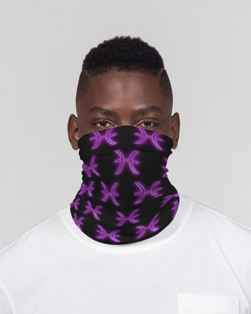 Purple Pisces  Neck Gaiter Set