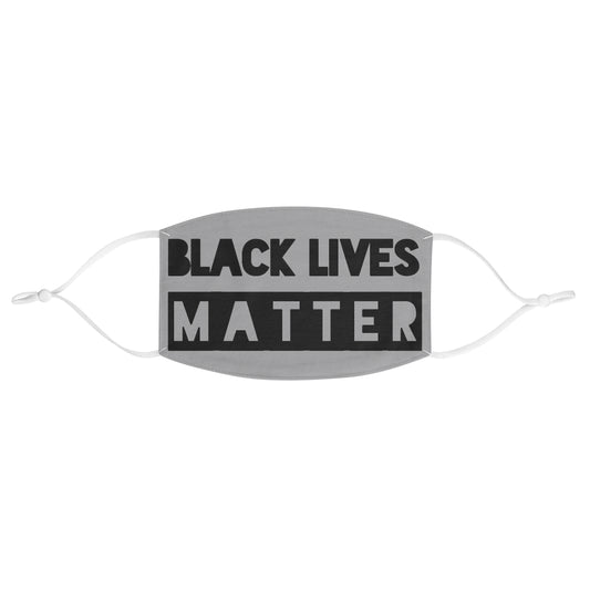 BLM Gray Fabric Face Mask