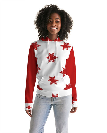 Crimson Snowfall Women's Hoodie