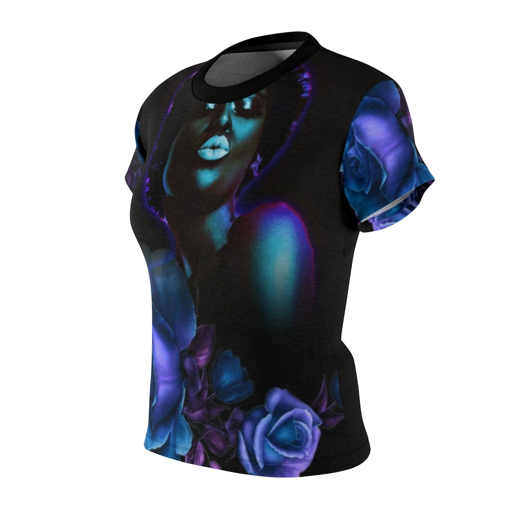Midnight Bloom Women's AOP Cut & Sew Tee