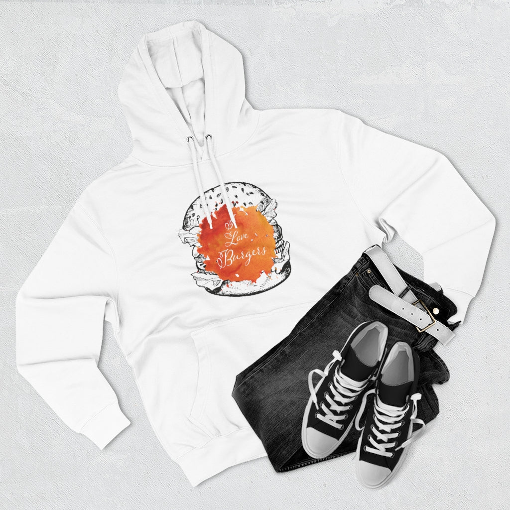 Burgers Unisex Premium Pullover Hoodie