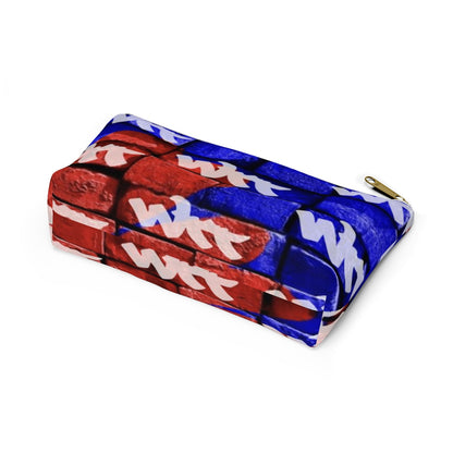 WTT logo Blue/Red Brick Accessory Pouch w T-bottom
