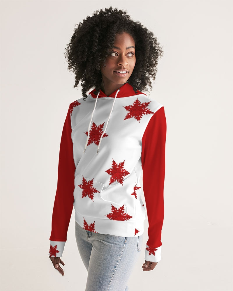 Crimson Snowfall Women's Hoodie