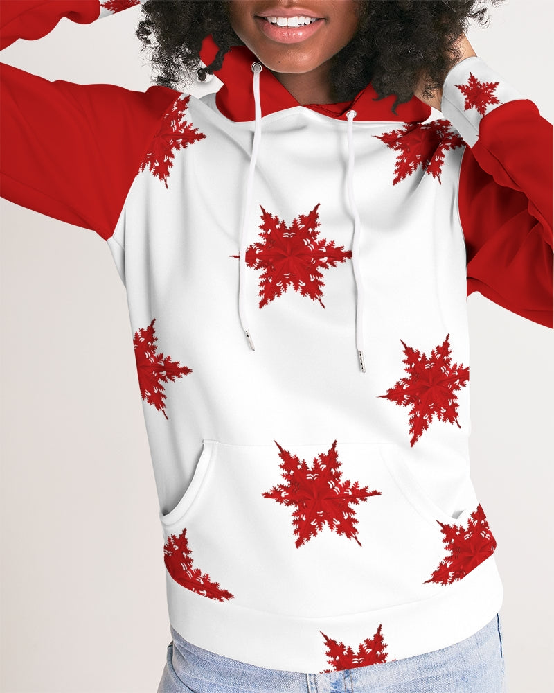Crimson Snowfall Women's Hoodie