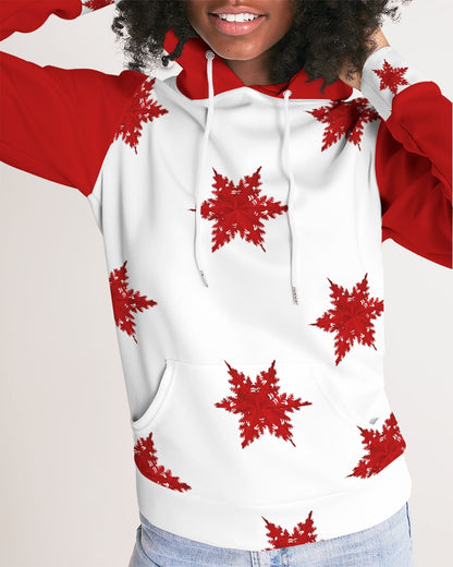 Crimson Snowfall Women's Hoodie