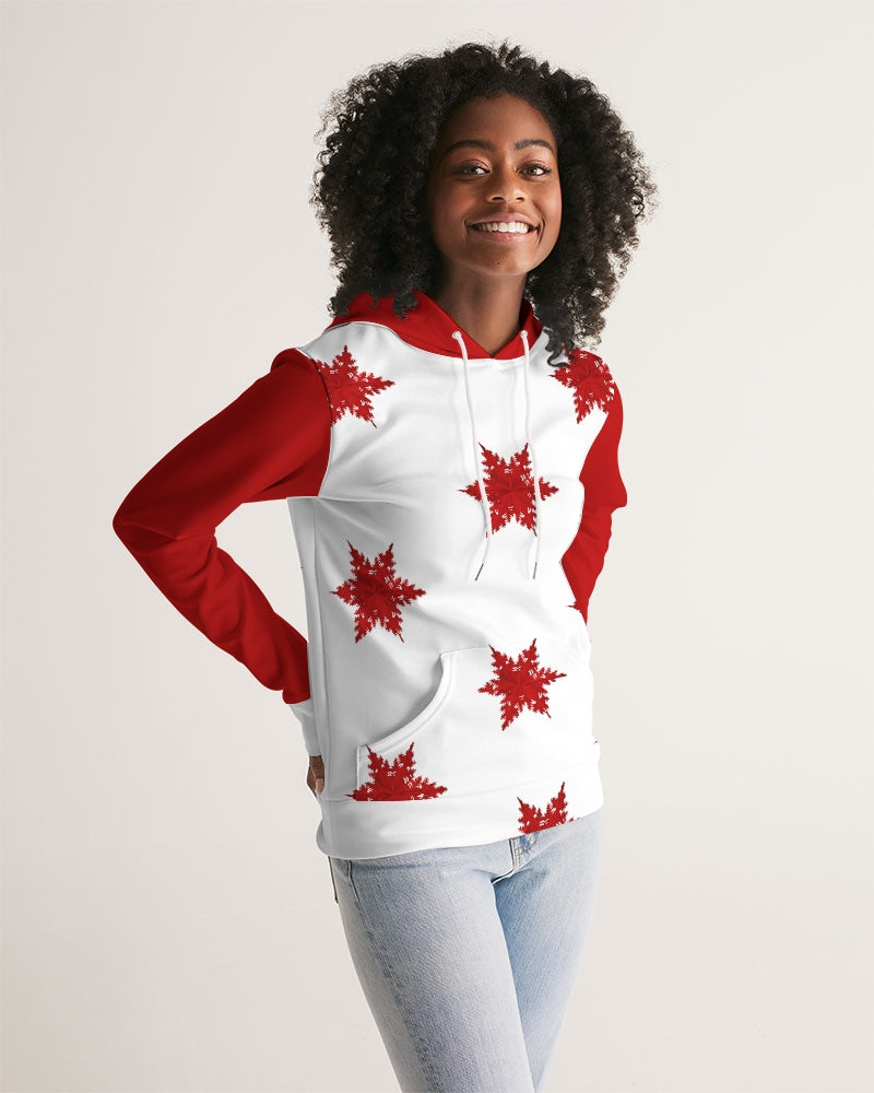 Crimson Snowfall Women's Hoodie