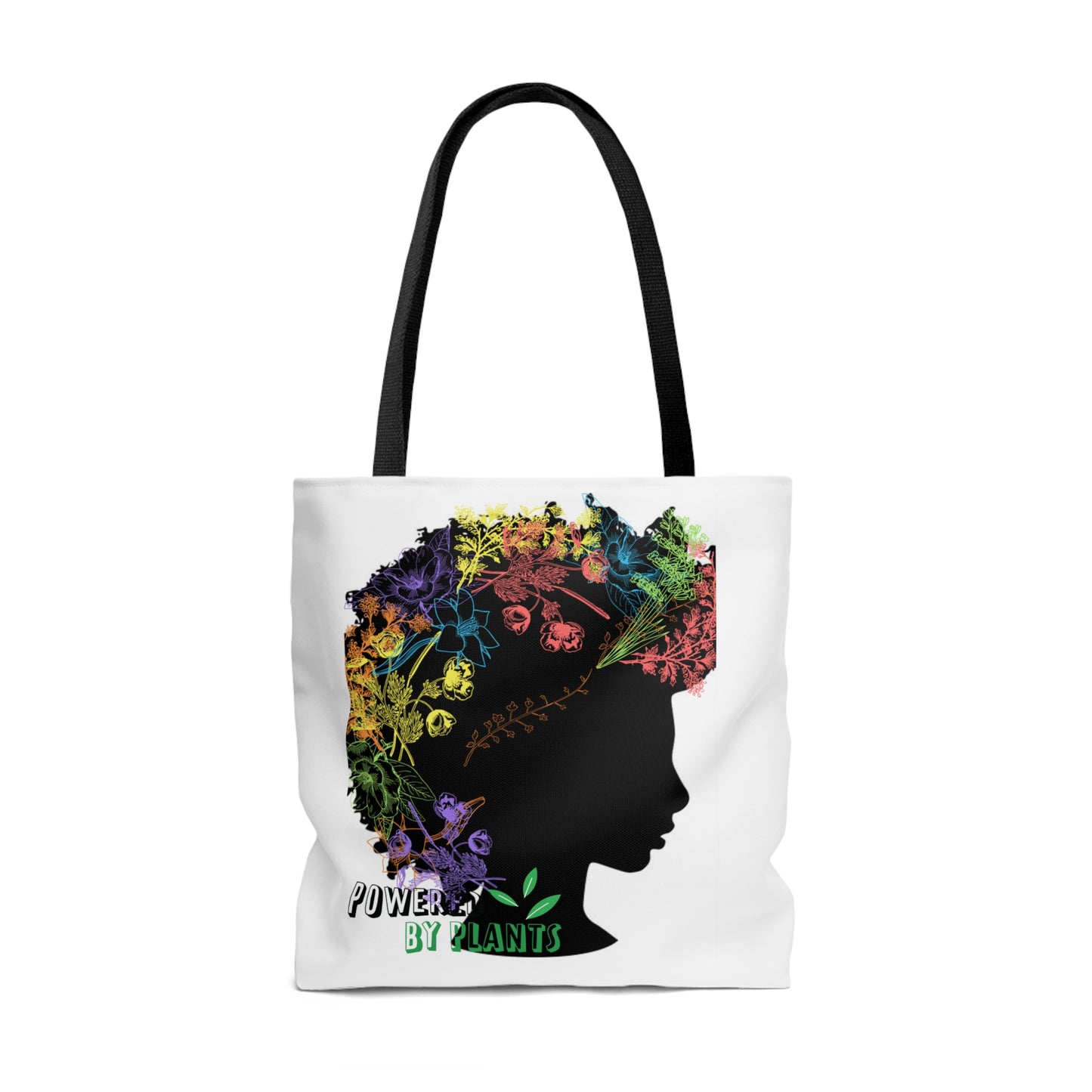 Powered by Plants Tote Bag (AOP)