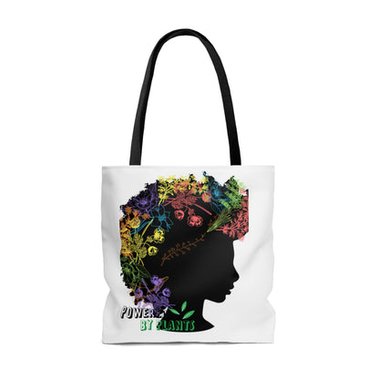 Powered by Plants Tote Bag (AOP)