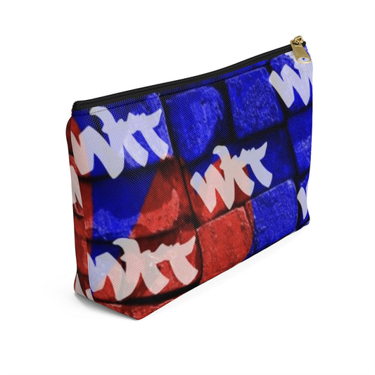 WTT logo Blue/Red Brick Accessory Pouch w T-bottom