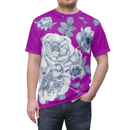 Pretty Pnk Baby Blue Unisex AOP Cut & Sew Tee