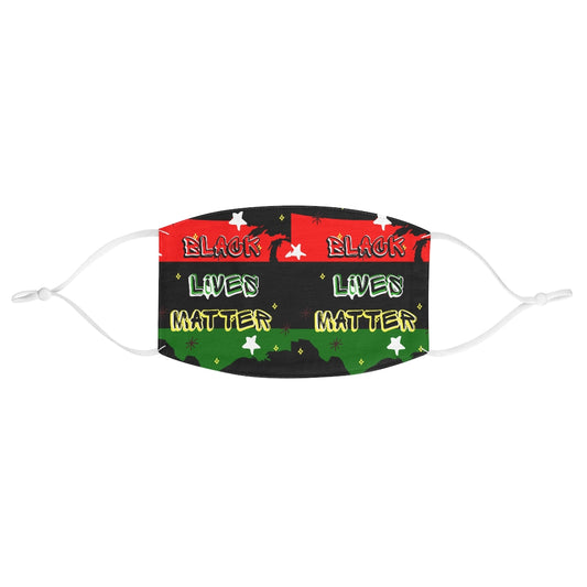 Black Lives Matter PanAfro Fabric Face Mask