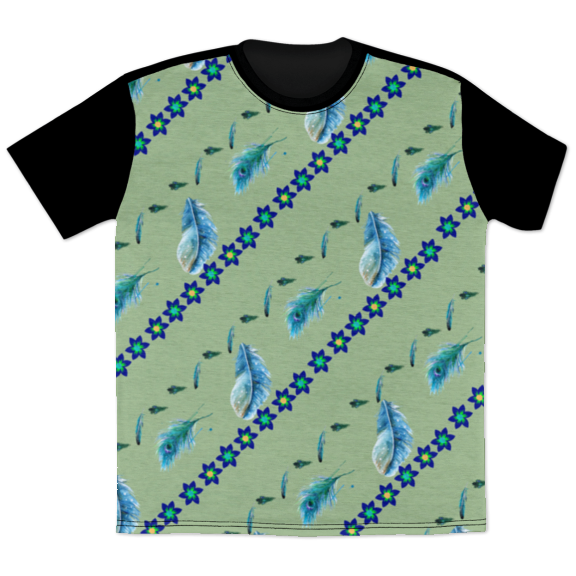 Feathered Alyse All Over Print T-Shirt