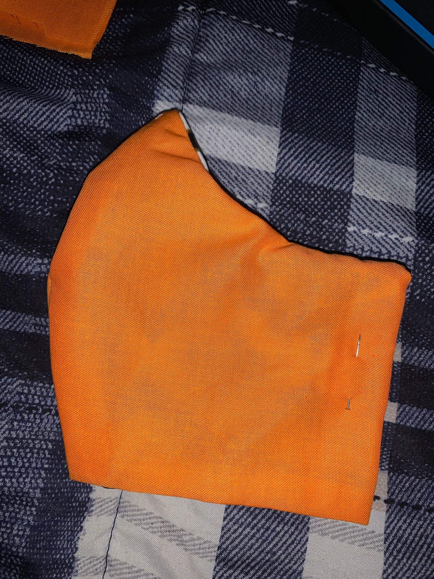 Orange Crush Cotton 2 Layer Face Mask