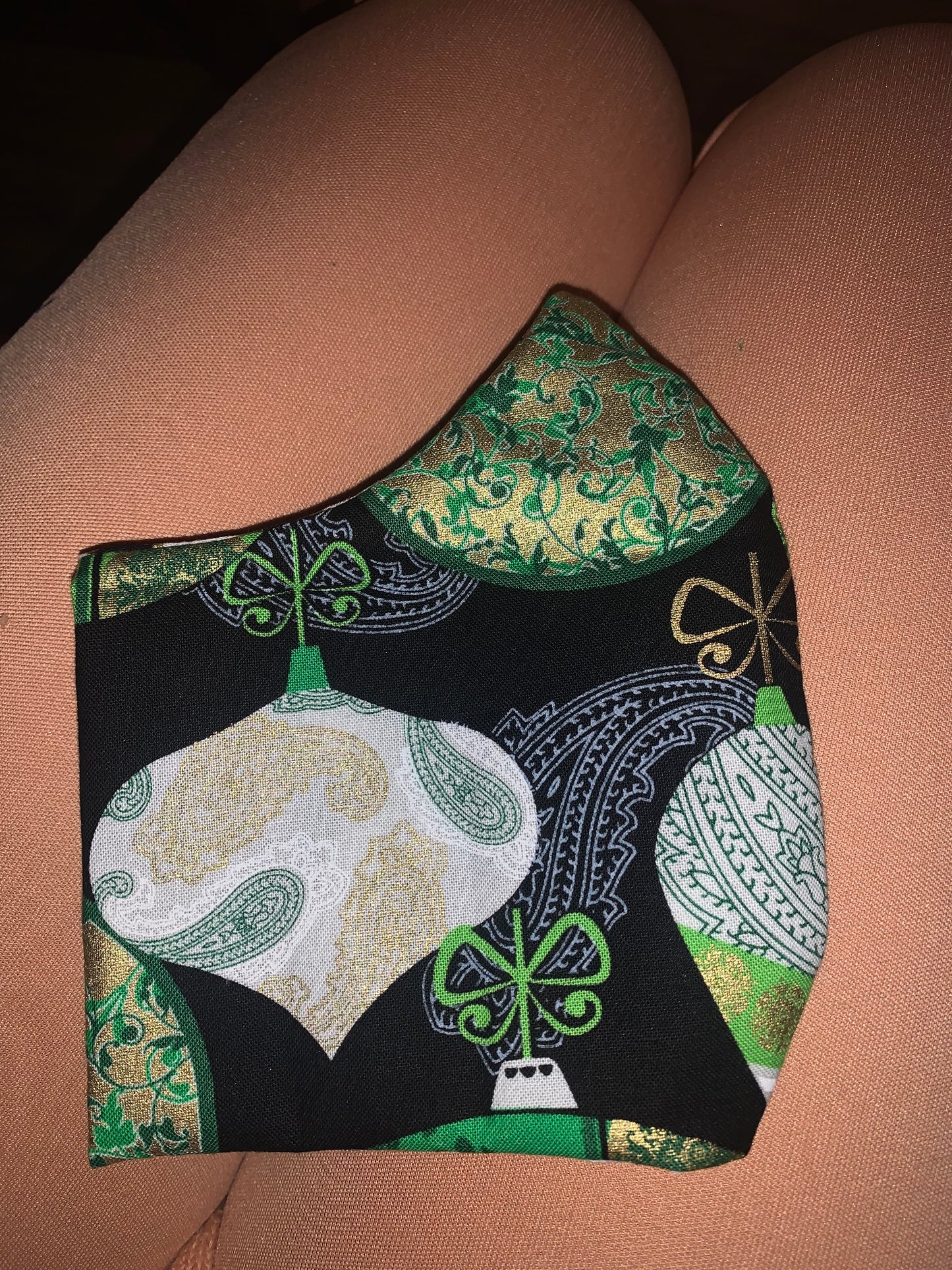 Emerald Ornaments Cotton 2 Layer Facemask