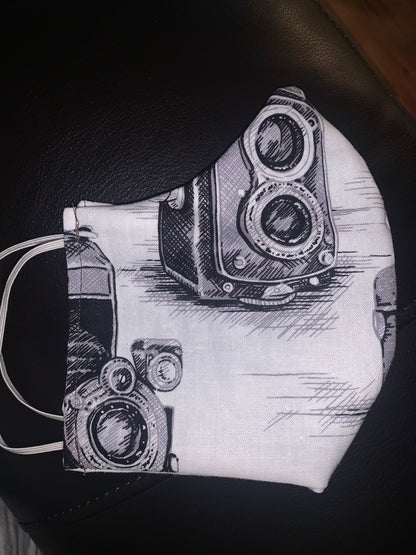 Camera Cotton 2 Layer Facemask