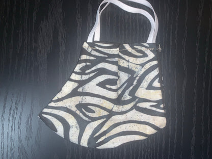 Zebra Swirls Cotton 2 Layer Facemask