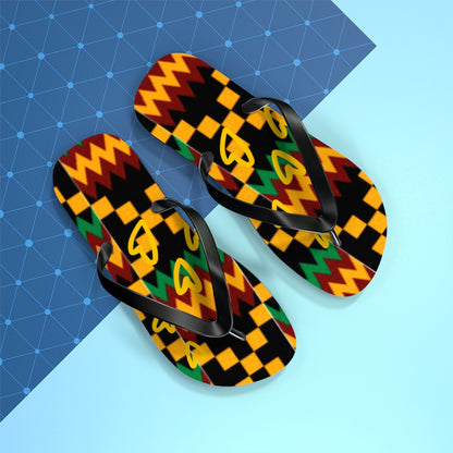 Kente Flip Flops