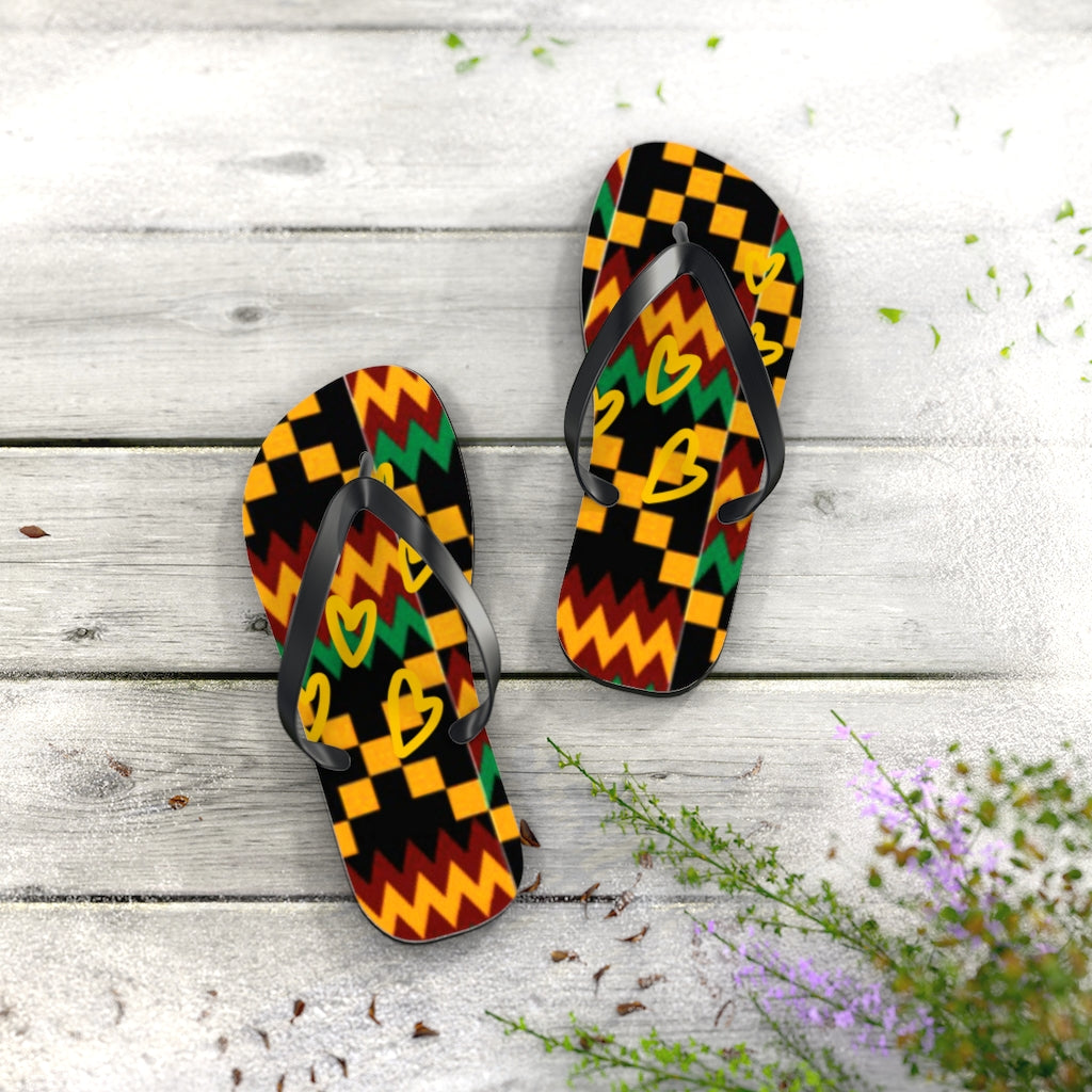 Kente Flip Flops