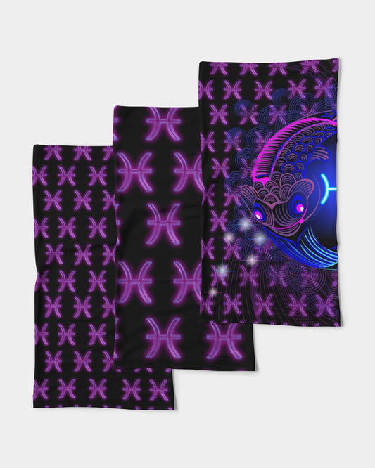 Purple Pisces  Neck Gaiter Set