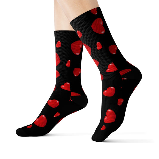 Black Heart Socks