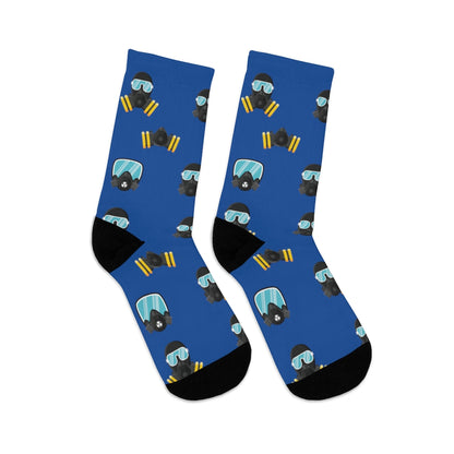 MaskOn BLU Adult Unisex DTG Socks