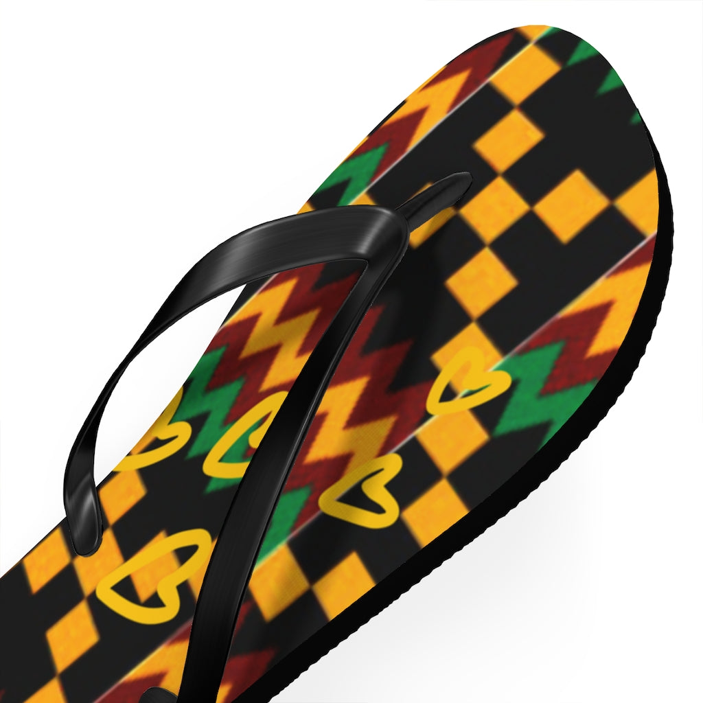 Kente Flip Flops