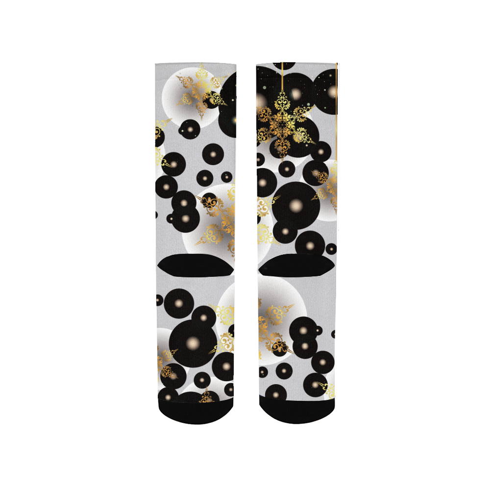 Black and Gold Men's Socks