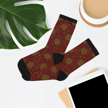 Motherspace Red DTG Socks