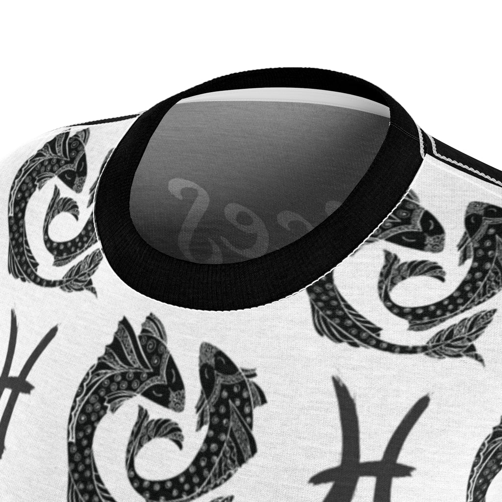 Pisces - BW Women's AOP Cut & Sew Tee
