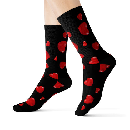 Black Heart Socks