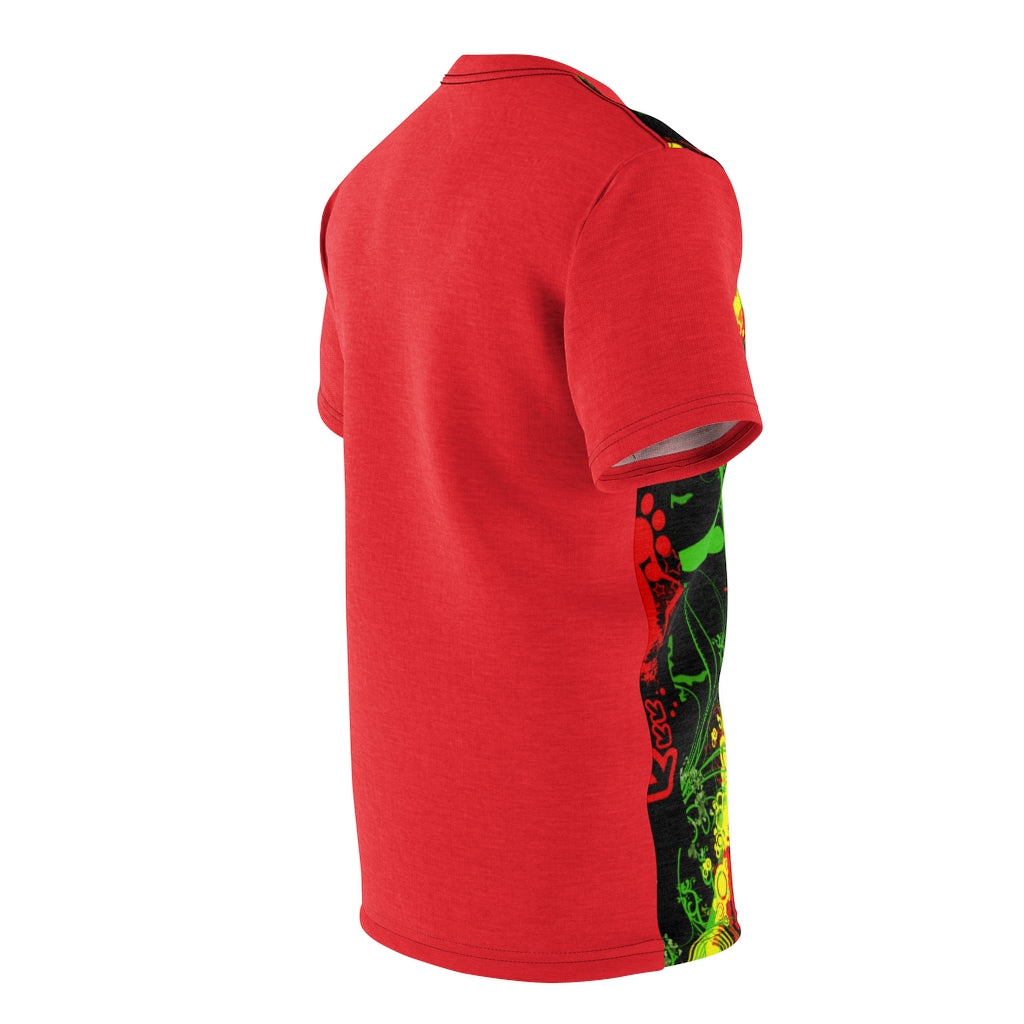 Marley Red Unisex AOP Cut & Sew Tee