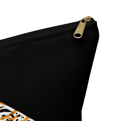 Little Black Cheetah  Accessory Pouch w T-bottom