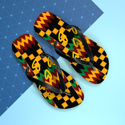 Kente Flip Flops