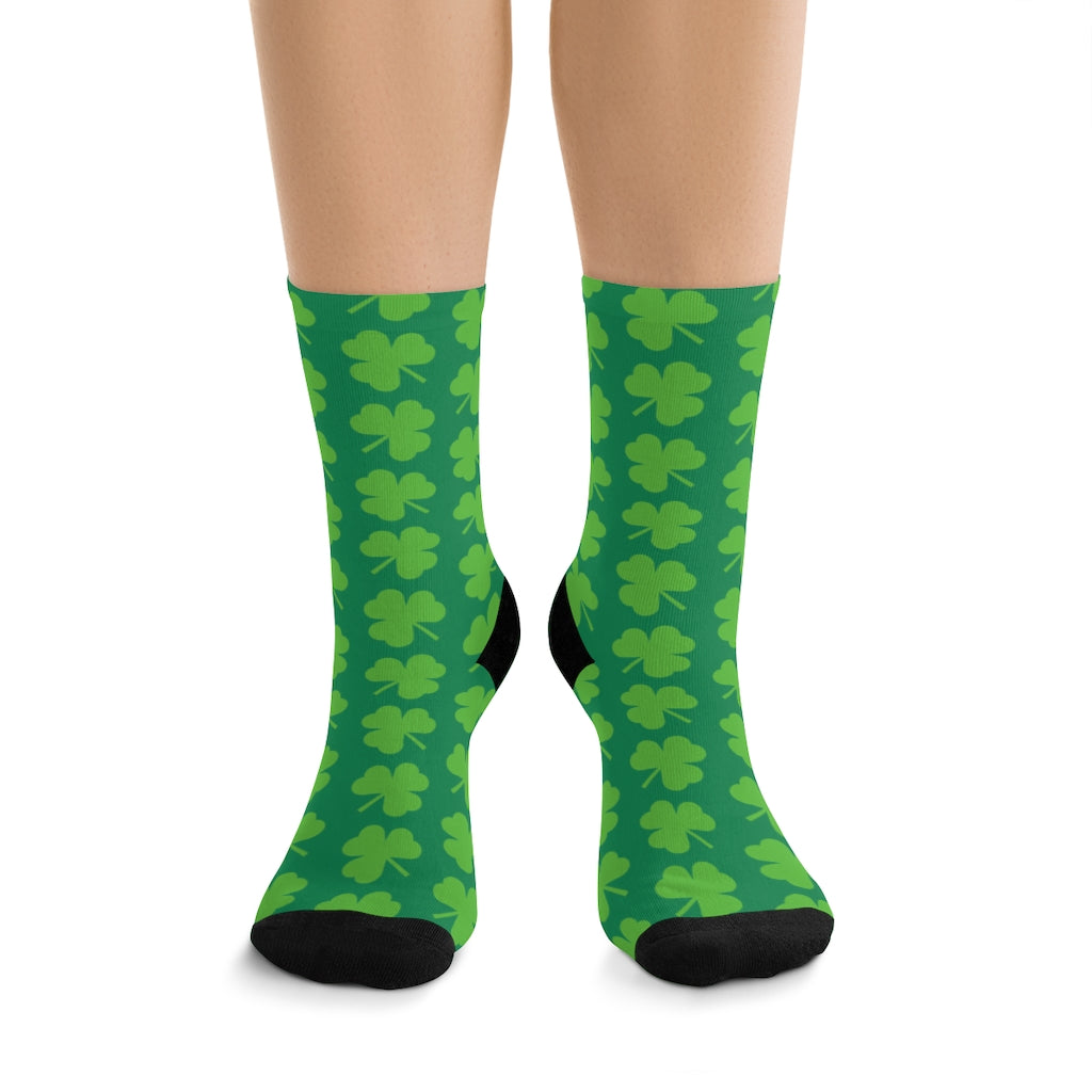 Green Shamrock DTG Socks