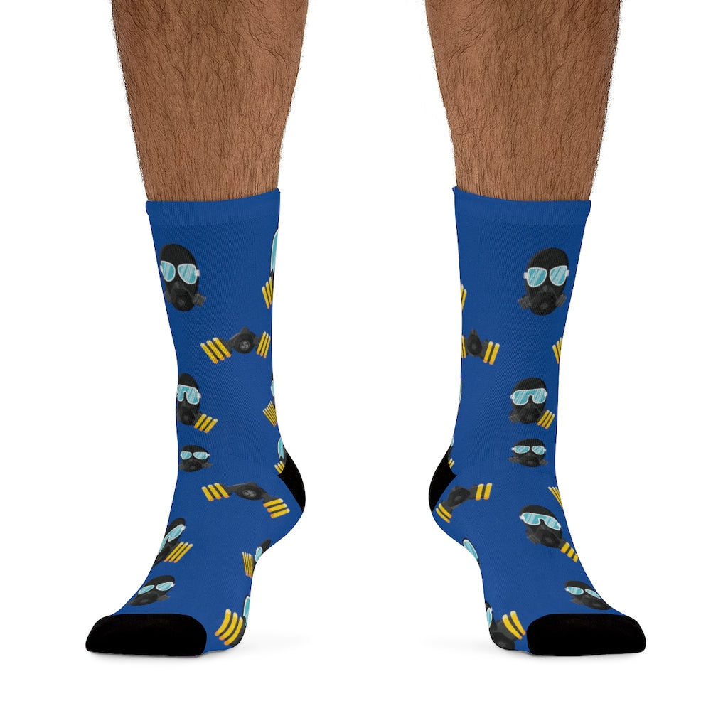 MaskOn BLU Adult Unisex DTG Socks