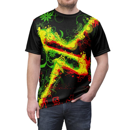 Marley Black Unisex AOP Cut & Sew Tee