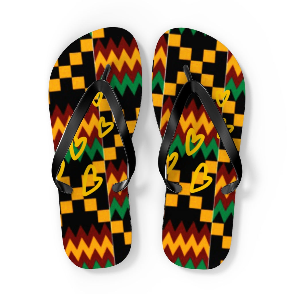 Kente Flip Flops