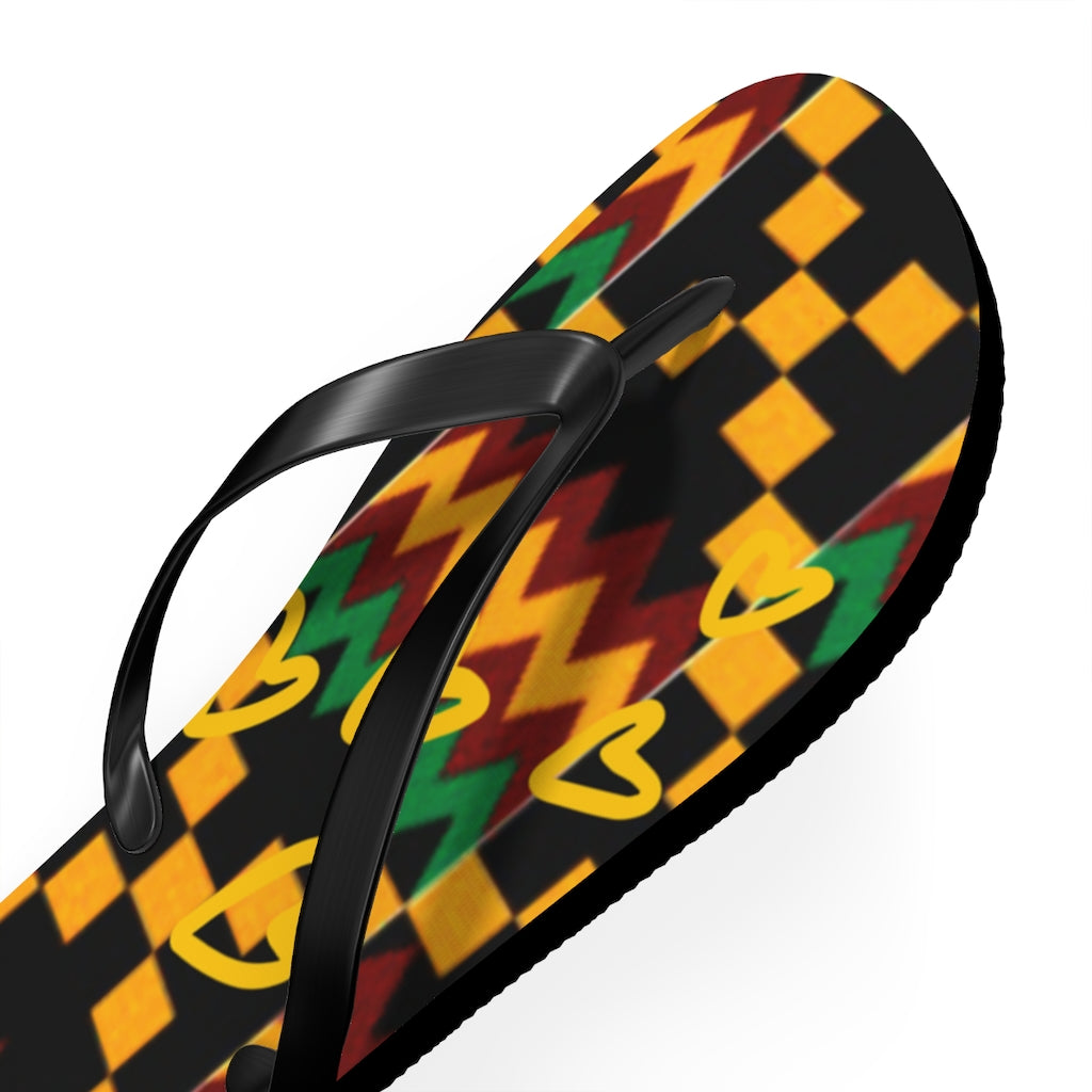 Kente Flip Flops