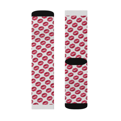 Kiss Kiss Wht Socks