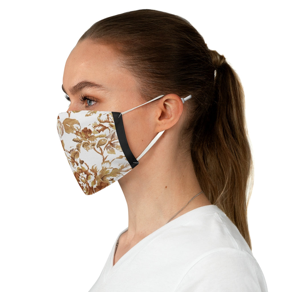 Neutral Bloom Fabric Face Mask