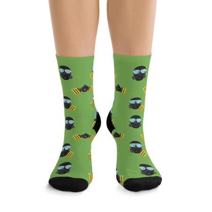 MaskOn GRN Adult Unisex DTG Socks
