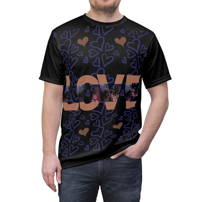 Love Unisex AOP Cut & Sew Tee