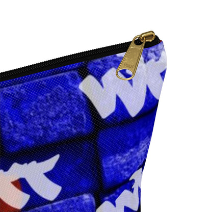 WTT logo Blue/Red Brick Accessory Pouch w T-bottom