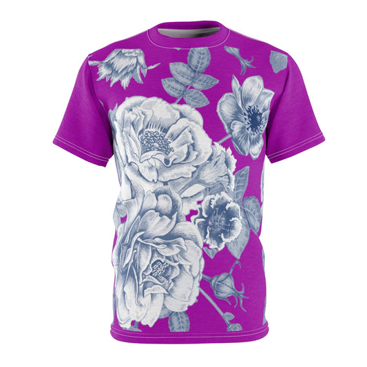 Pretty Pnk Baby Blue Unisex AOP Cut & Sew Tee
