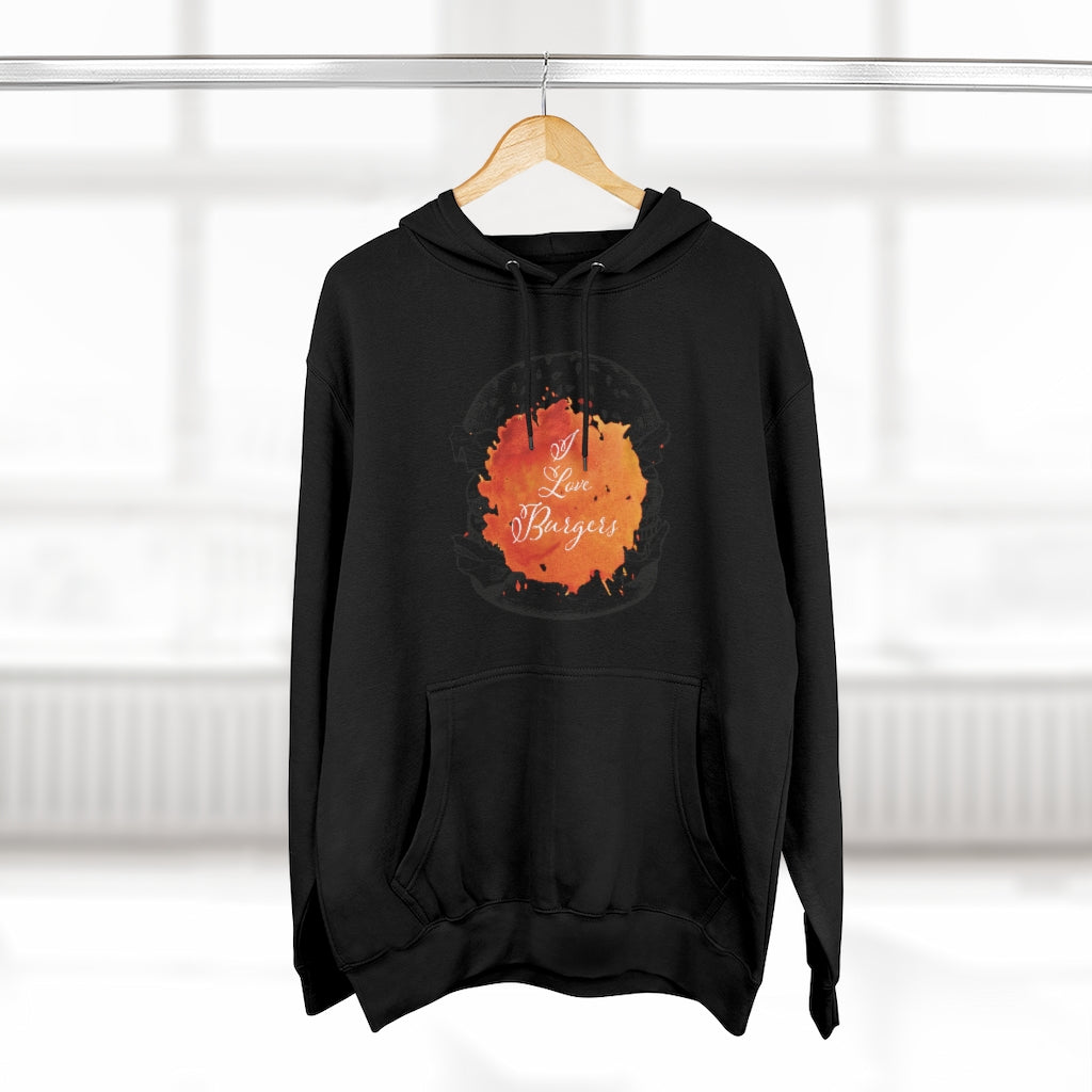Burgers Unisex Premium Pullover Hoodie