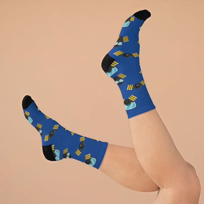 MaskOn BLU Adult Unisex DTG Socks